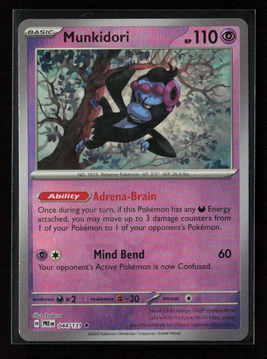 Munkidori (Poke Ball Pattern) Rare Sv: Prismatic Evolutions 044/131 Nm 1