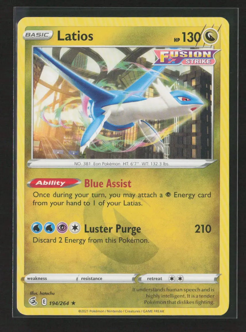 Latios Rare Swsh08: Fusion Strike 194/264 Nm 1