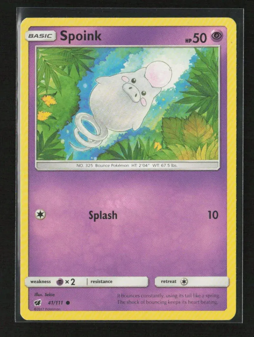 Spoink Common Sm - Crimson Invasion 41/111 Lp 1