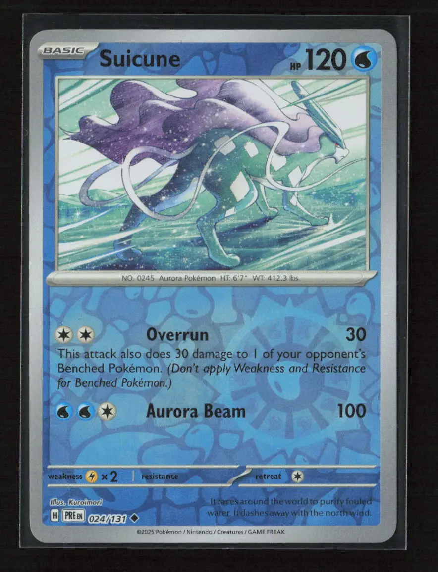 Suicune Uncommon Sv: Prismatic Evolutions 024/131 Nm 1