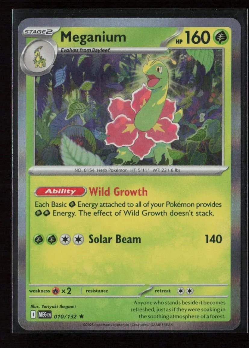 Meganium Rare Me01: Mega Evolution 010/132 Nm 1