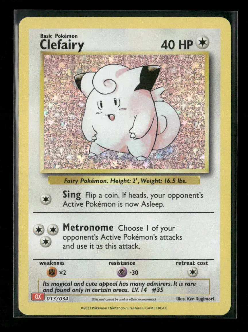 Clefairy Classic Collection Trading Card Game Classic 013/034 Nm 1