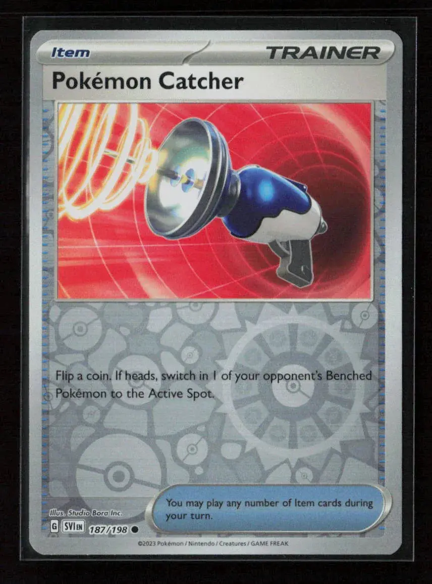 Pokemon Catcher Common Sv01: Scarlet & Violet Base Set 187/198 Nm 1