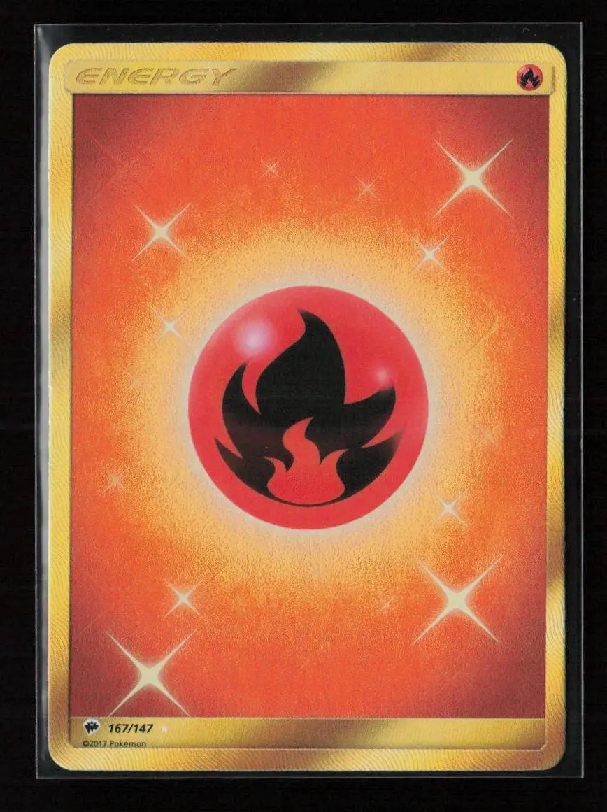 Fire Energy (Secret) Secret Rare Sm - Burning Shadows 167/147 Nm 1