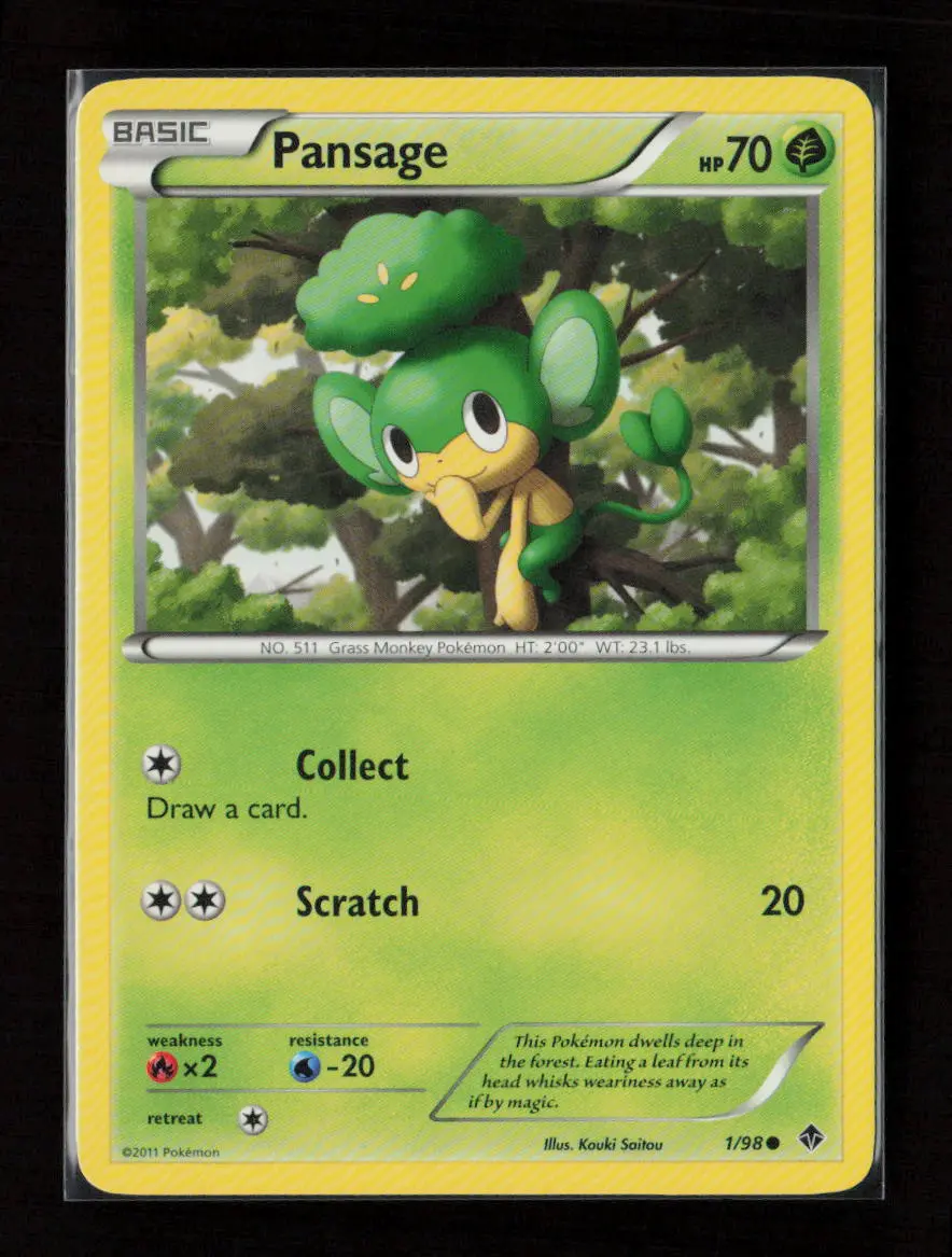 Pansage Common Emerging Powers 1/98 Lp 1