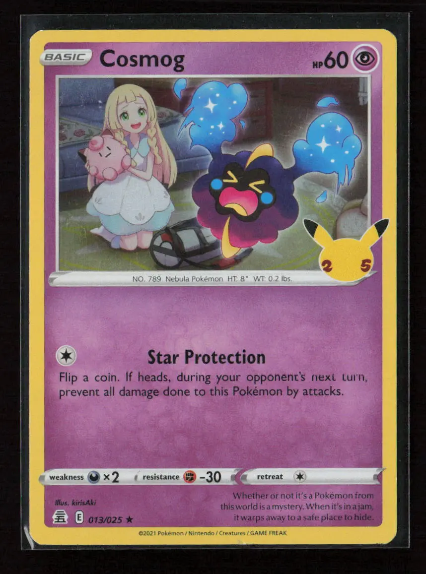 Cosmog Holo Rare Celebrations 013/025 Nm 1