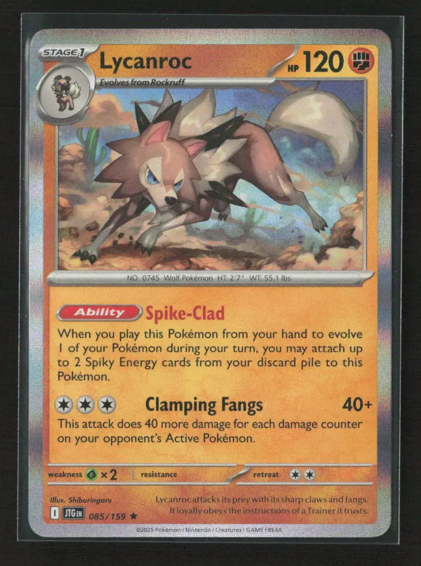 Lycanroc - Rare Sv09: Journey Together 085/159 Nm 1