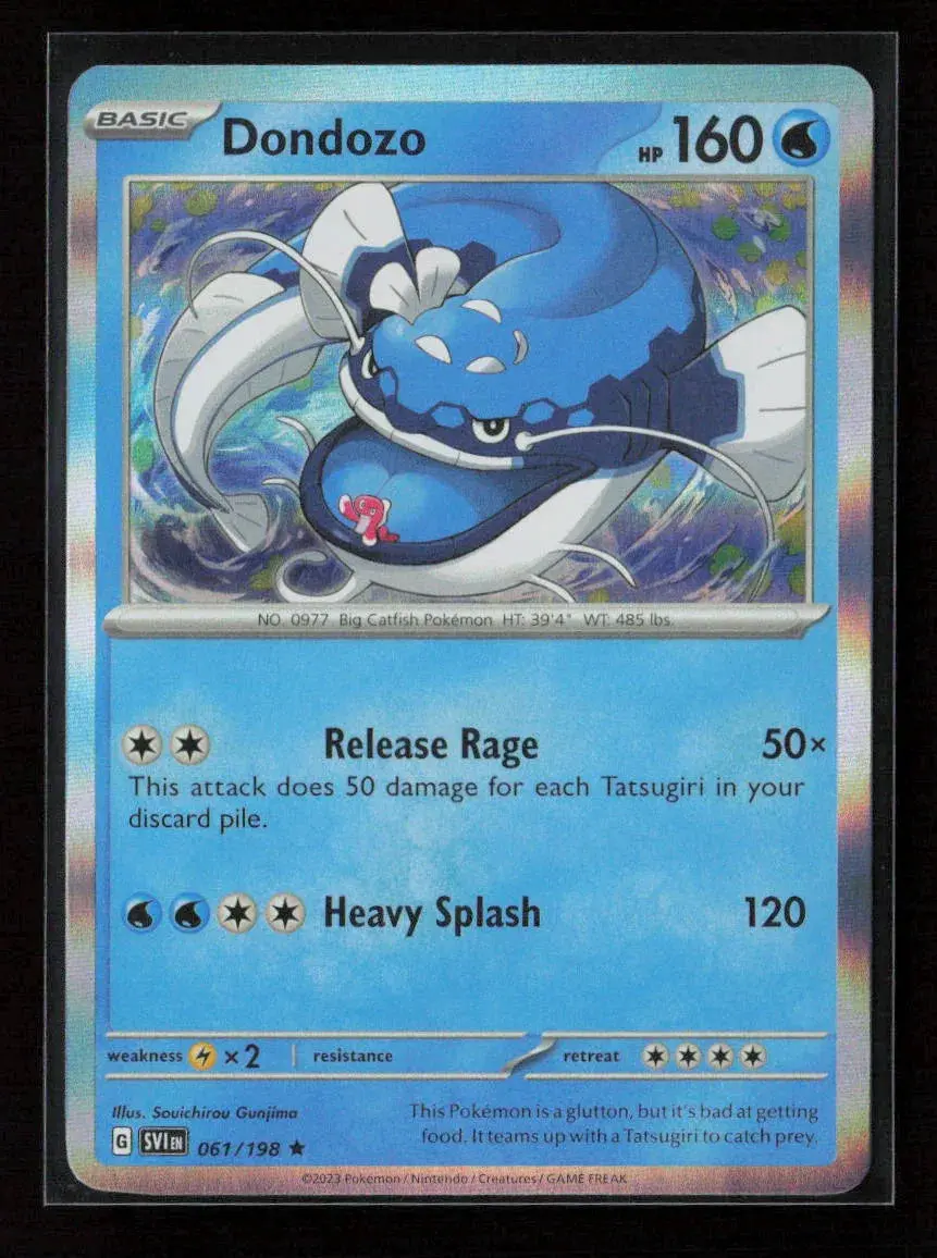 Dondozo Rare Sv01: Scarlet & Violet Base Set 061/198 Nm 1