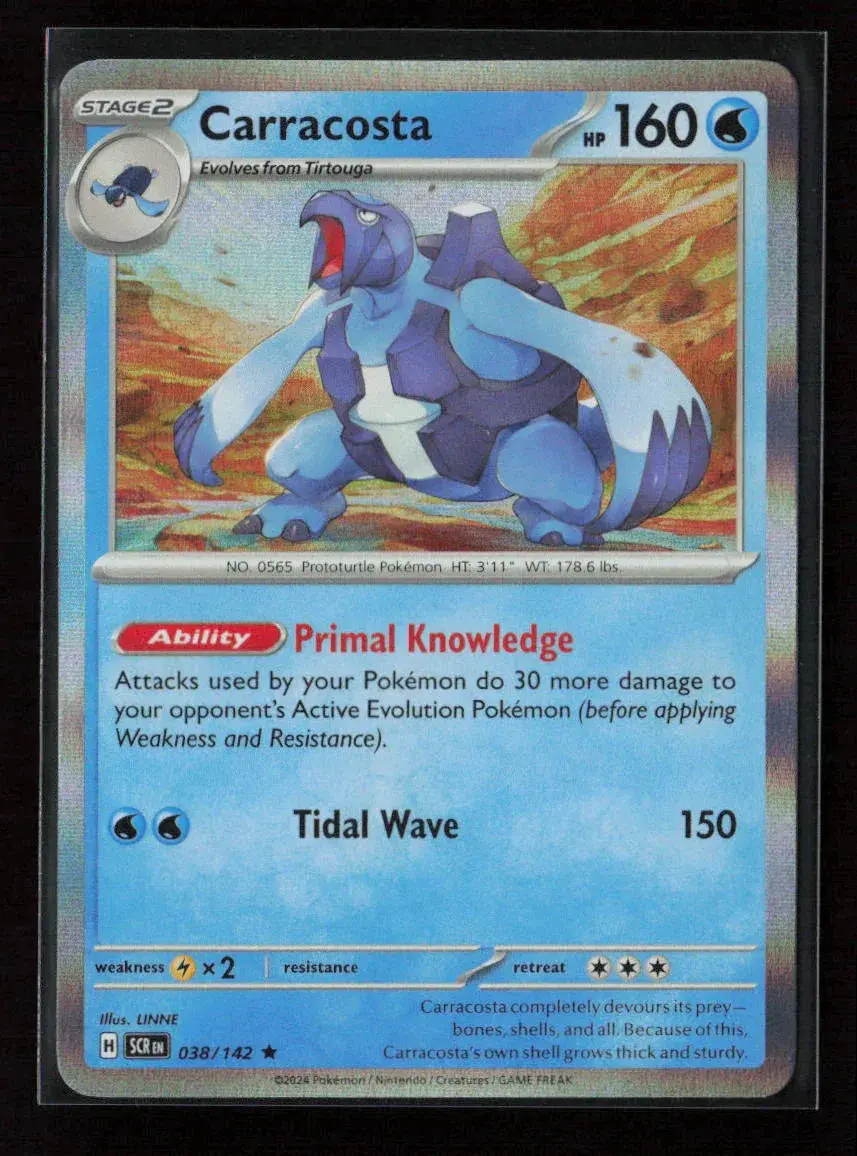 Carracosta Rare Sv07: Stellar Crown 038/142 Nm 1