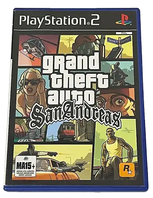 Grand Theft Auto San Andreas Ps2 Pal Manual And Map *Complete* (Preowned) 1