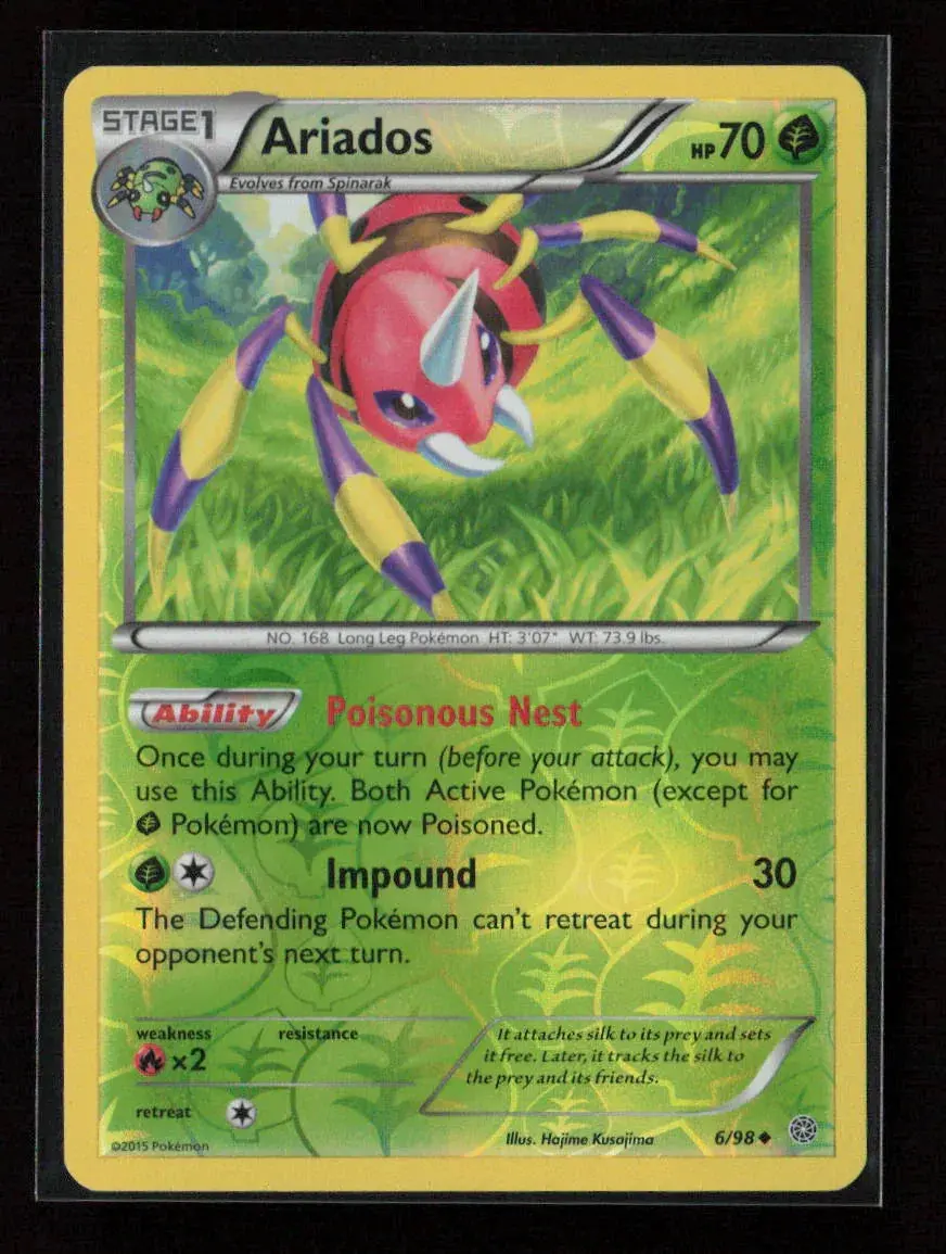 Ariados Uncommon Xy - Ancient Origins 6/98 Lp 1
