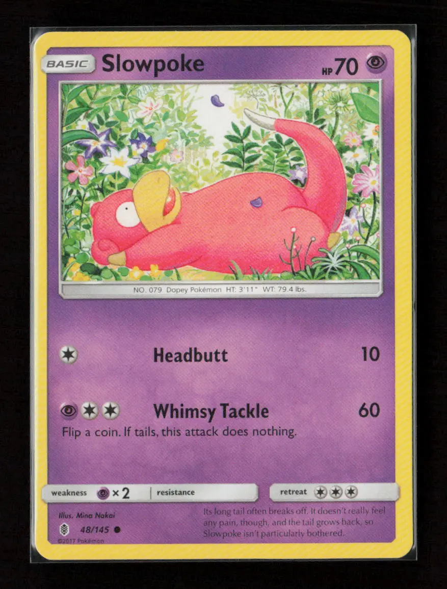 Slowpoke Common Sm - Guardians Rising 48/145 Lp 1