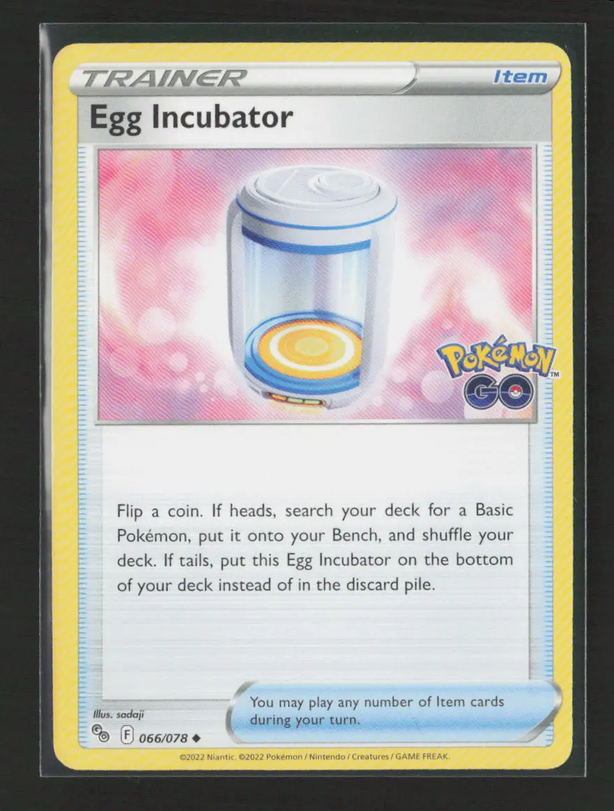 Egg Incubator Uncommon Pokemon Go 066/078 Nm 1
