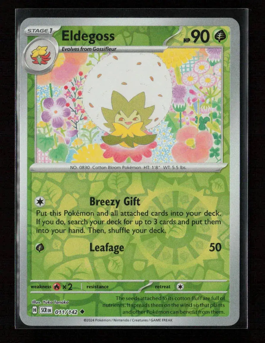 Eldegoss Uncommon Sv07: Stellar Crown 011/142 Nm 1