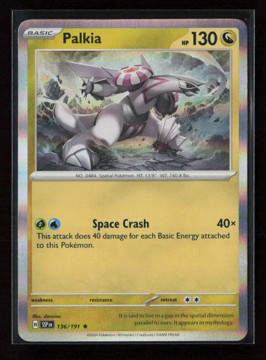 Palkia Rare Sv08: Surging Sparks 136/191 Nm 1