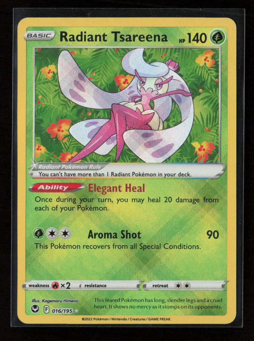 Radiant Tsareena Radiant Rare Swsh12: Silver Tempest 016/195 Nm 1