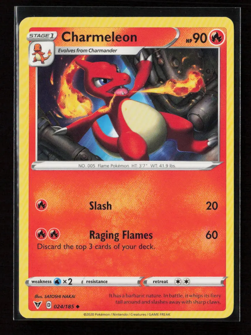 Charmeleon Uncommon Swsh04: Vivid Voltage 024/185 Lp 1