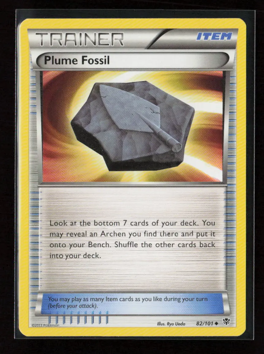 Plume Fossil Uncommon Plasma Blast 82/101 Nm 1