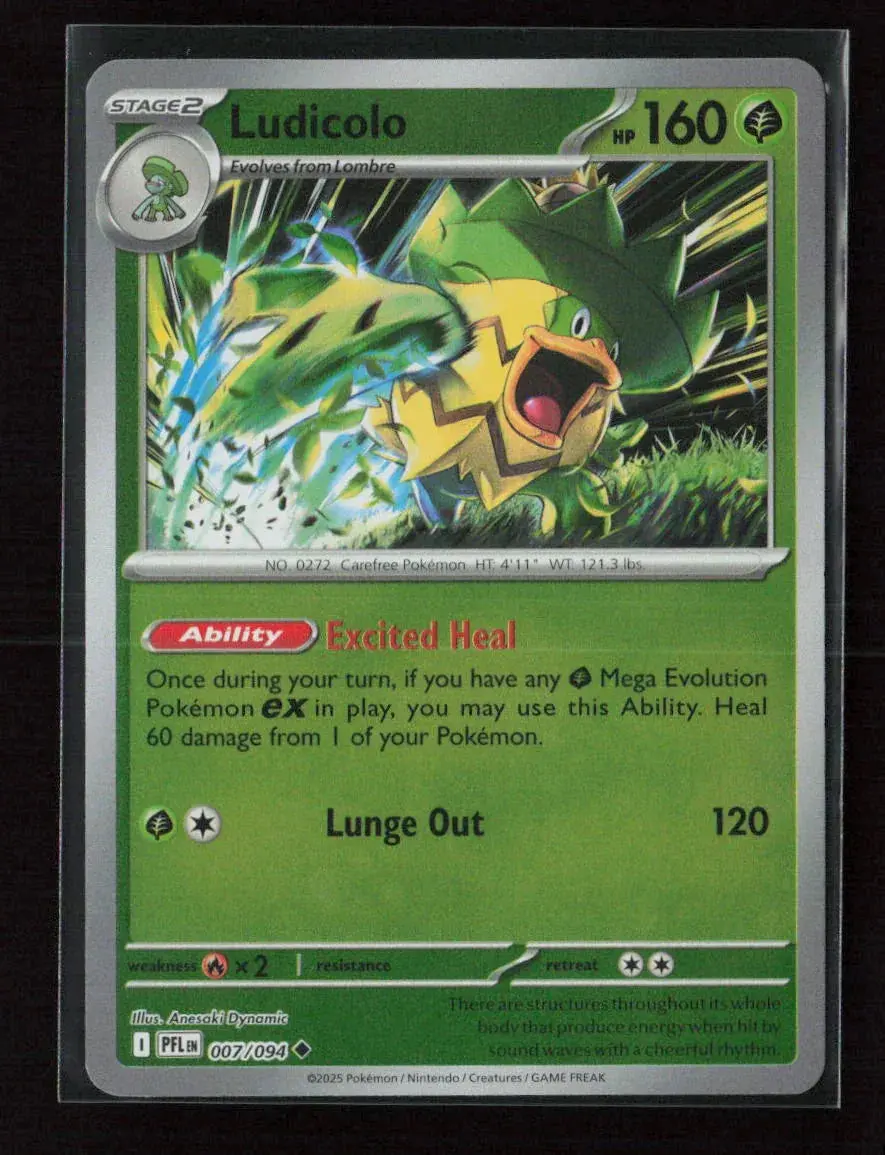 Ludicolo - Uncommon Me02: Phantasmal Flames 007/094 Nm 1