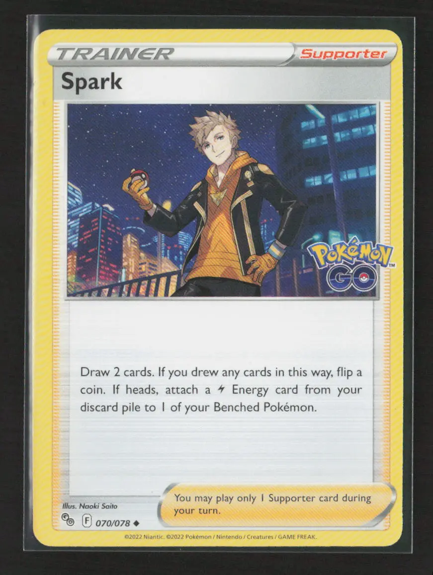 Spark Uncommon Pokemon Go 070/078 Nm 1