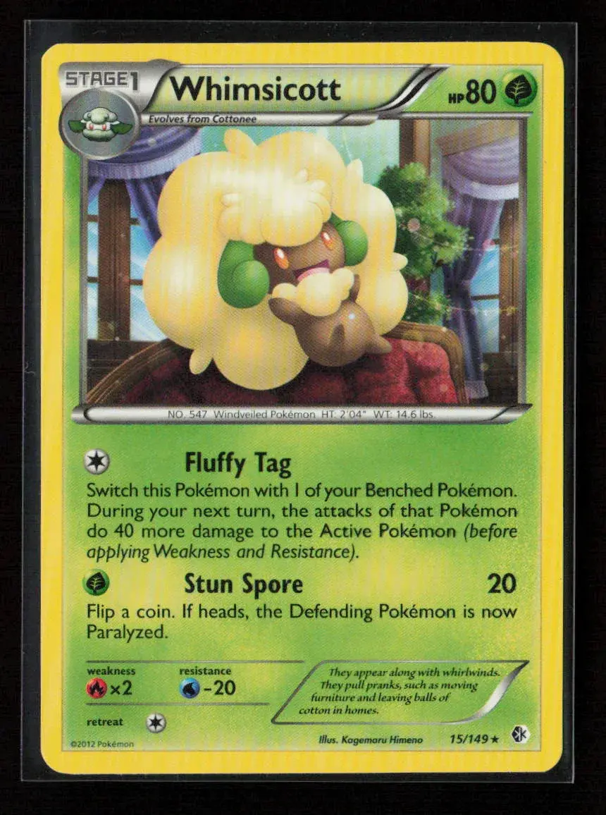 Whimsicott Rare Boundaries Crossed 15/149 Nm 1