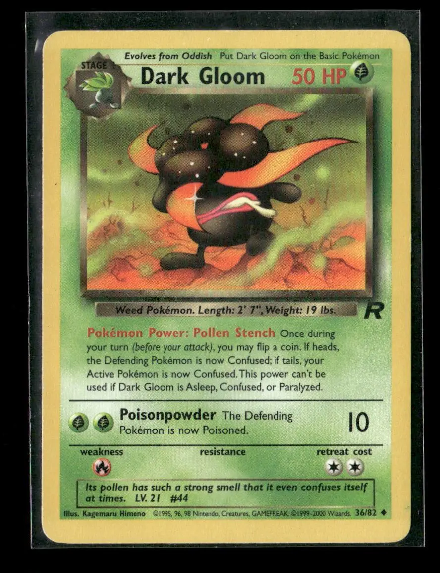 Dark Gloom Uncommon Team Rocket 36/82 Lp 1