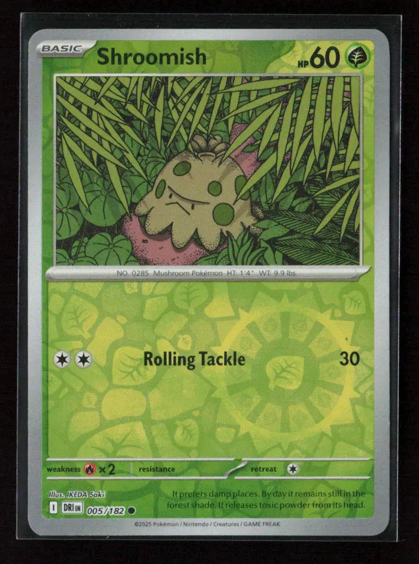 Shroomish Common Sv10: Destined Rivals 005/182 Nm 1
