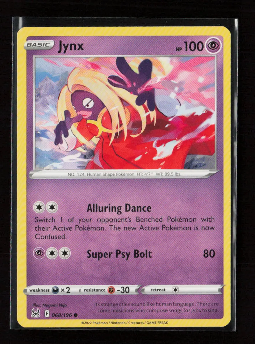 Jynx Common Swsh11: Lost Origin 068/196 Lp 1
