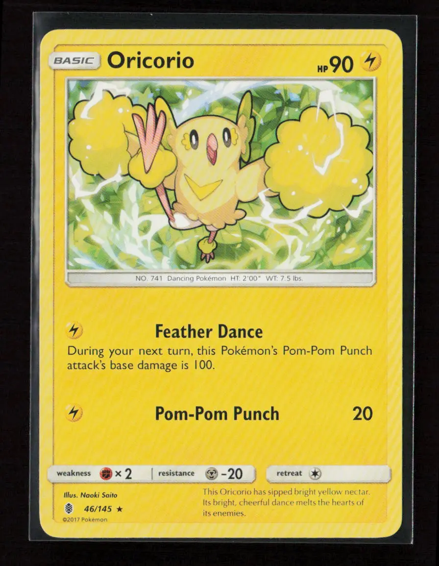 Oricorio (46) Rare Sm - Guardians Rising 46/145 Lp 1