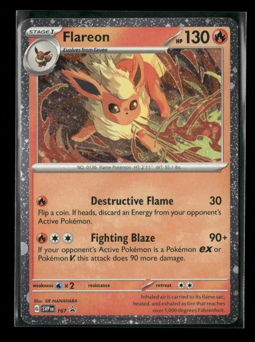 Flareon - (Cosmos Holo) Promo Sv: Scarlet & Violet Promo Cards 167 Nm 1