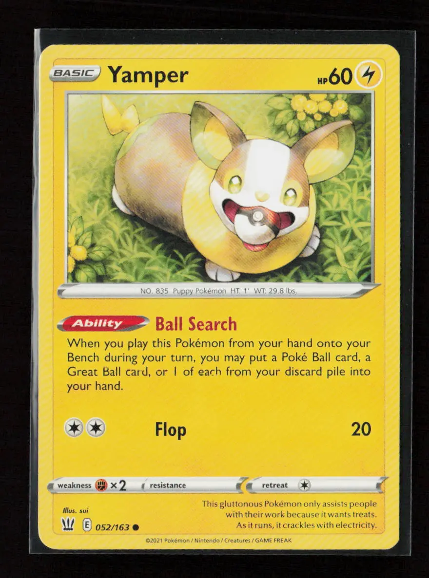 Yamper Common Swsh05: Battle Styles 052/163 Lp 1