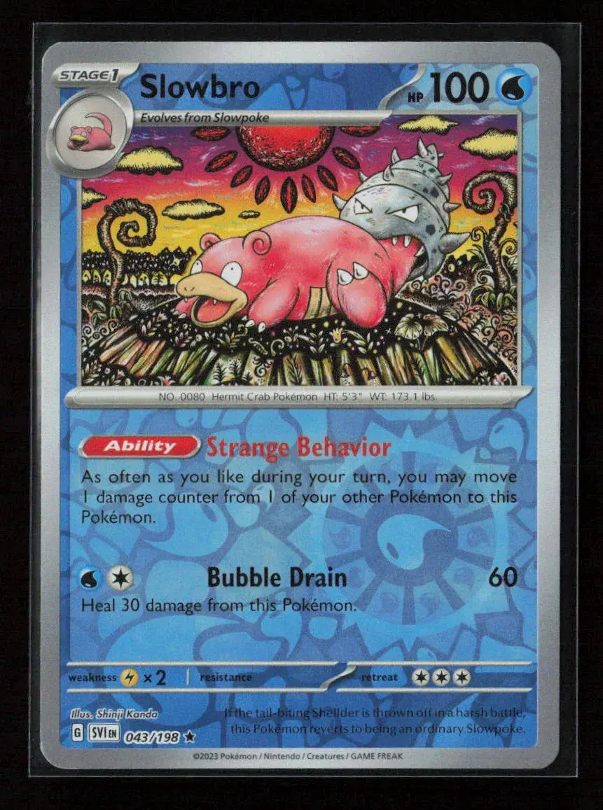Slowbro Rare Sv01: Scarlet & Violet Base Set 043/198 Nm 1