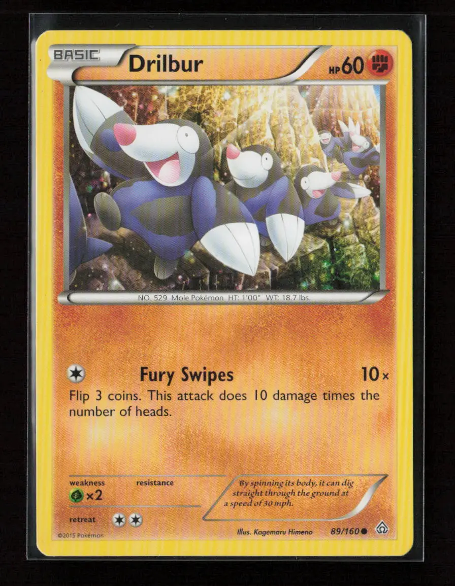 Drilbur Common Xy - Primal Clash 89/160 Lp 1