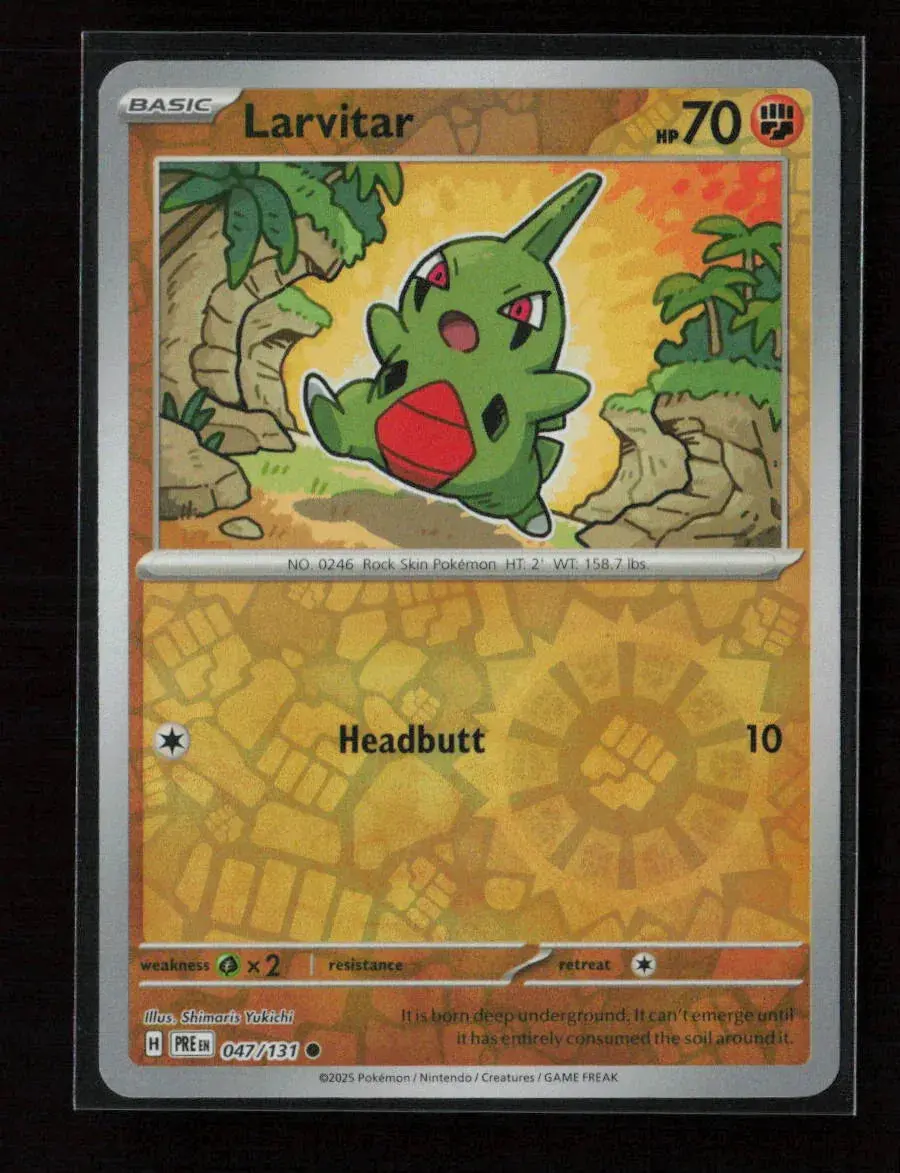 Larvitar Common Sv: Prismatic Evolutions 047/131 Nm 1
