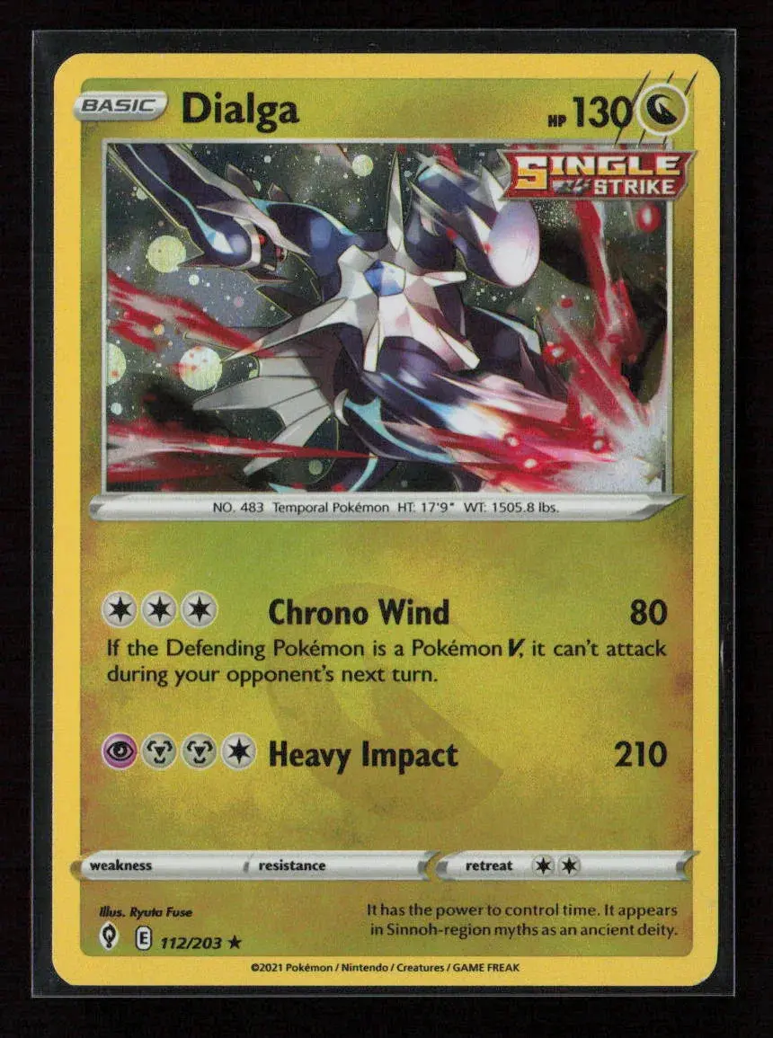 Dialga Holo Rare Swsh07: Evolving Skies 112/203 Nm 1