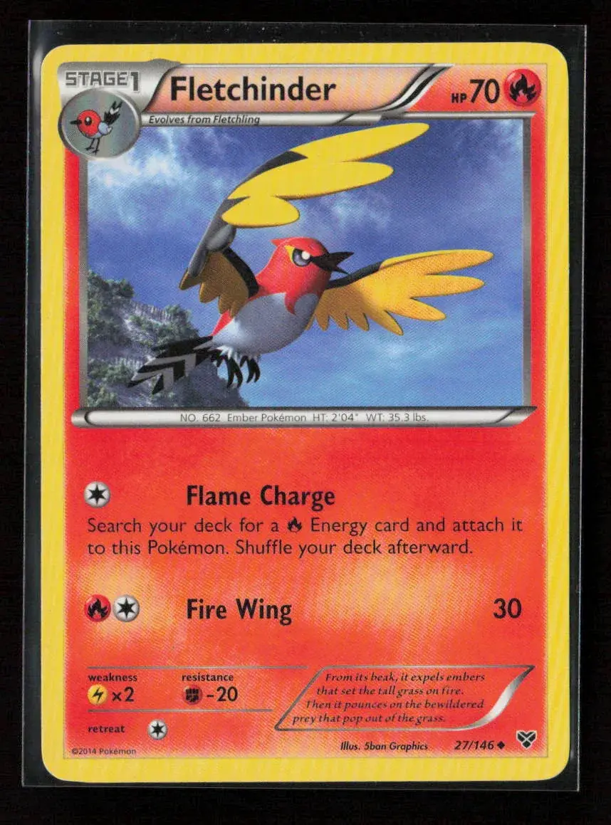 Fletchinder Uncommon Xy Base Set 27/146 Lp 1