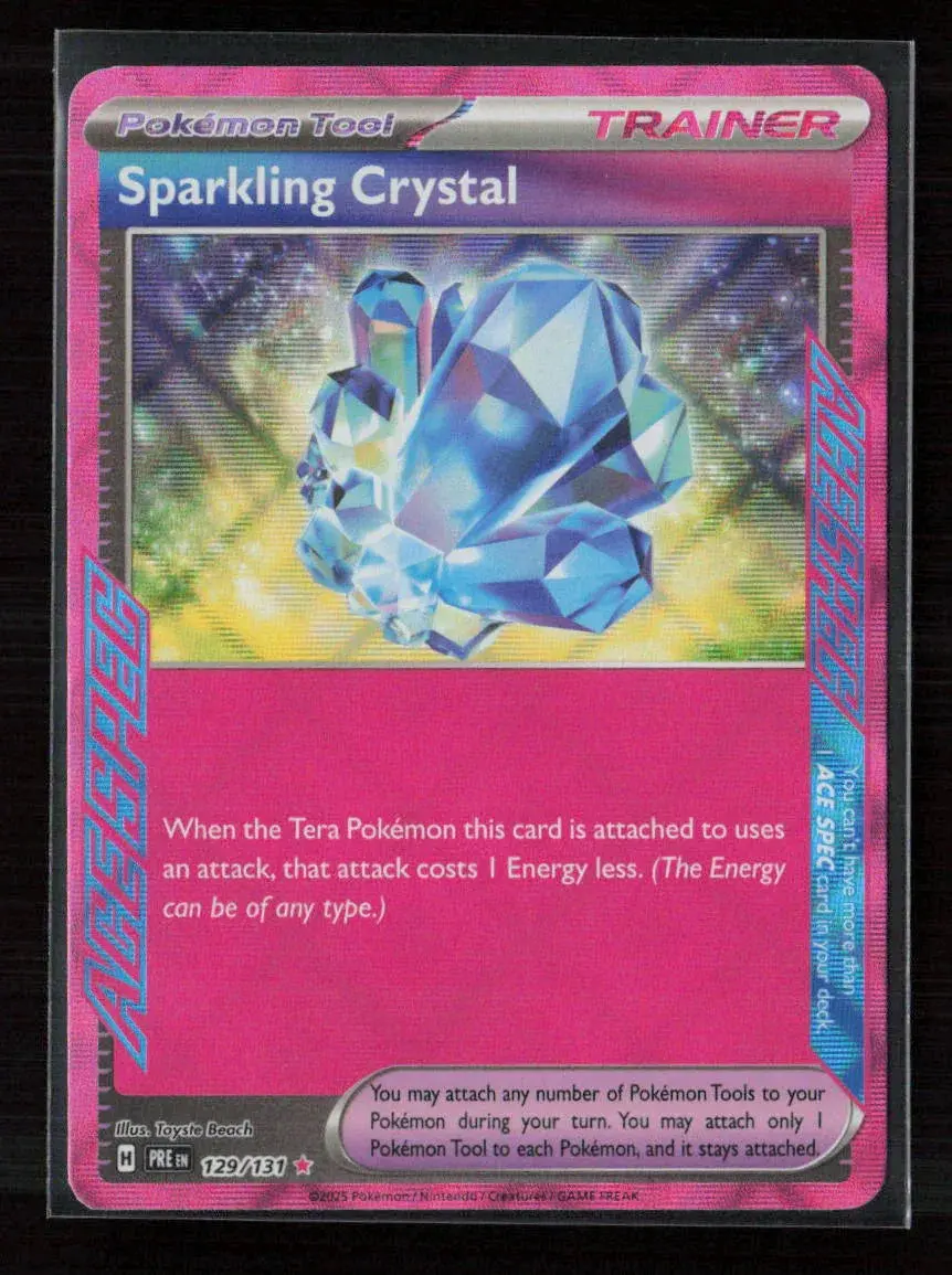 Sparkling Crystal Ace Spec Rare Sv: Prismatic Evolutions 129/131 Nm 1
