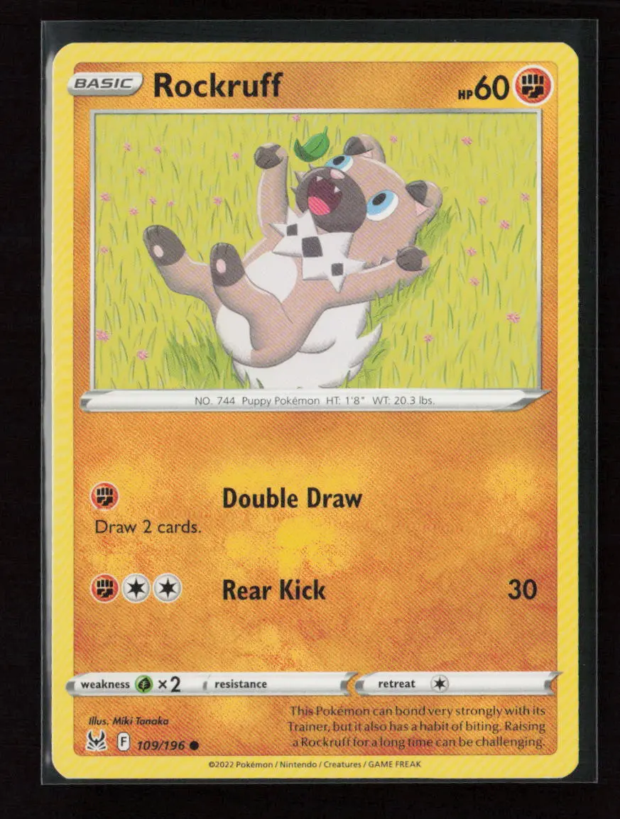Rockruff Common Swsh11: Lost Origin 109/196 Lp 1