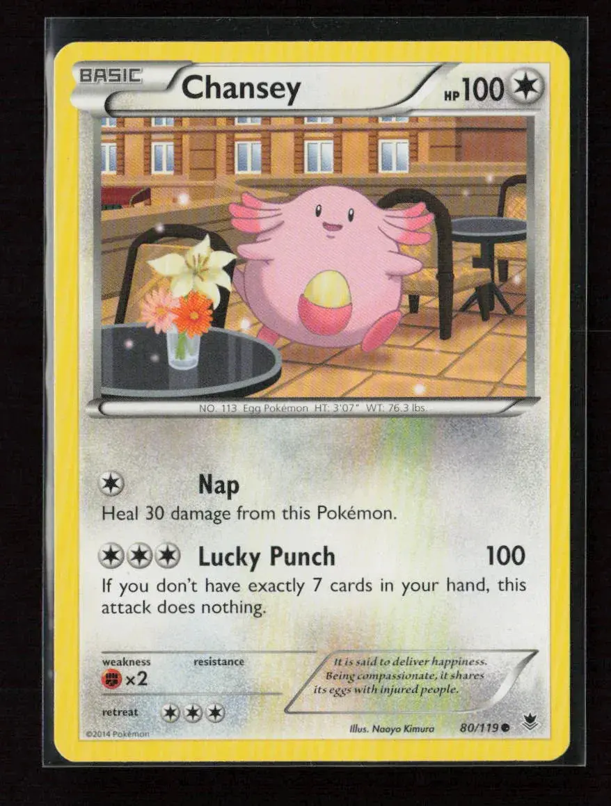 Chansey Common Xy - Phantom Forces 80/119 Lp 1