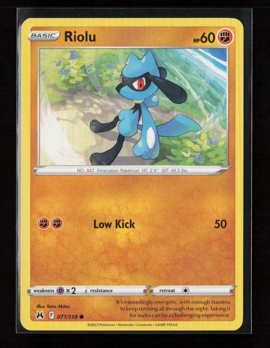 Riolu Common Crown Zenith 071/159 Lp 1