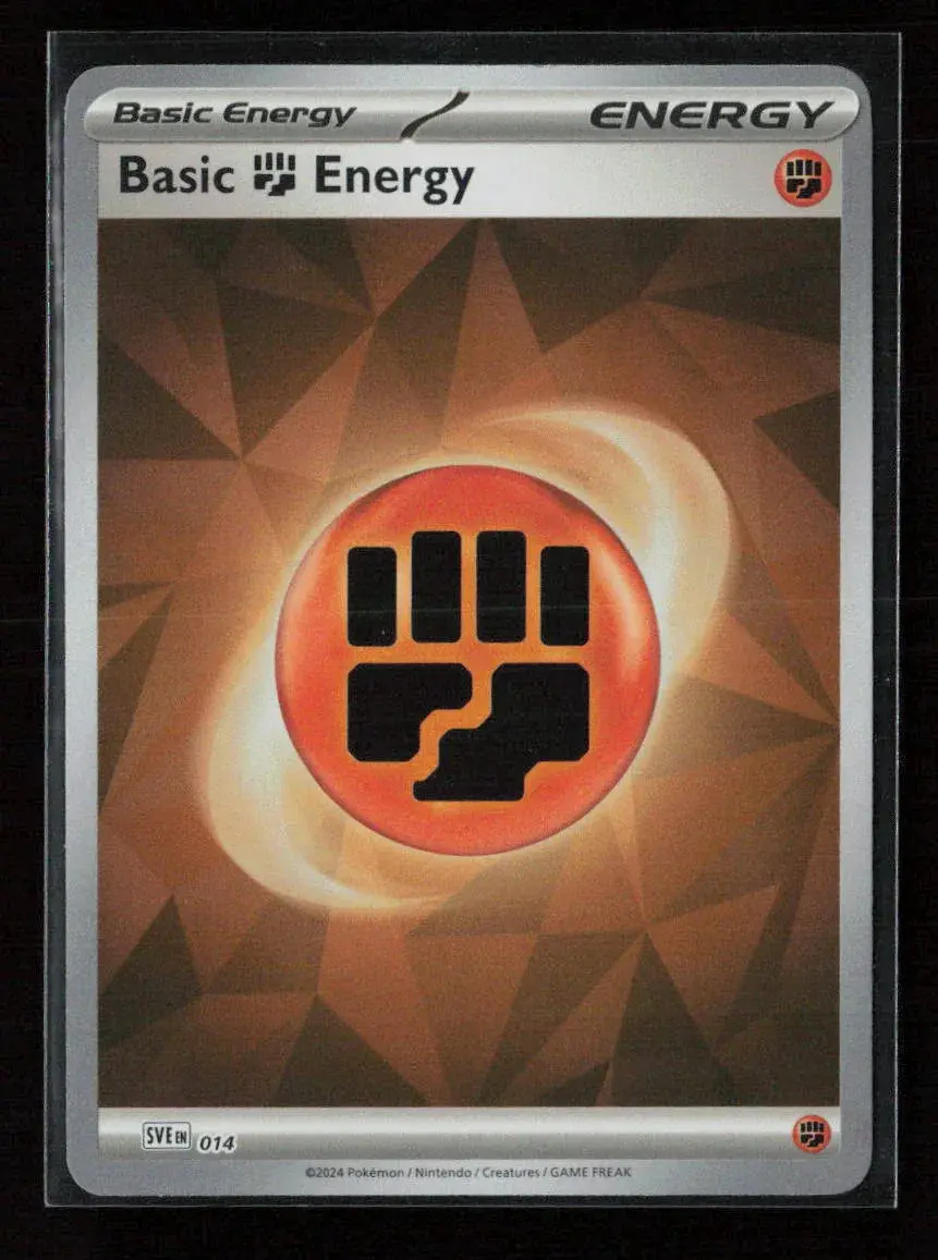 Basic Fighting Energy (Cracked Ice Holo) Common Sve: Scarlet & Violet Energies 014 Nm 1