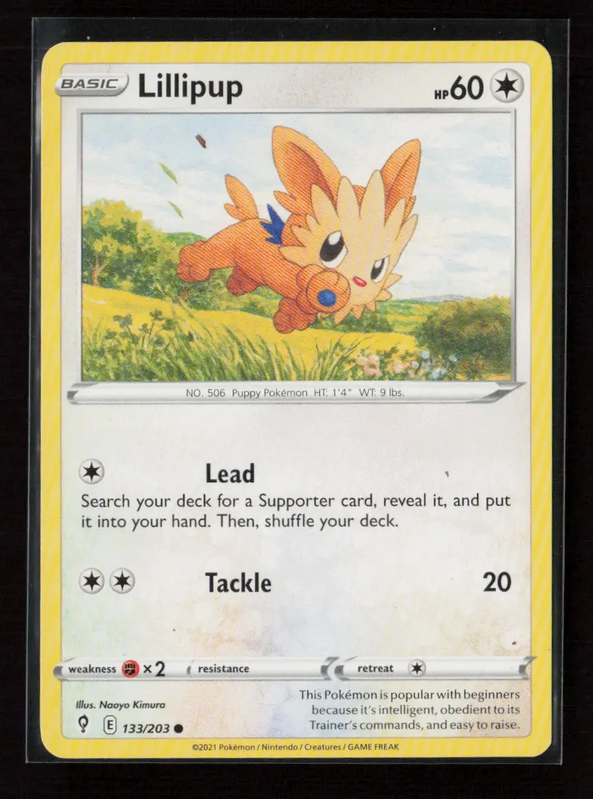 Lillipup Common Swsh07: Evolving Skies 133/203 Lp 1