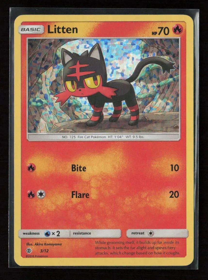 Litten - 3/12 Promo Mcdonald's Promos 2017 003/012 Nm 1