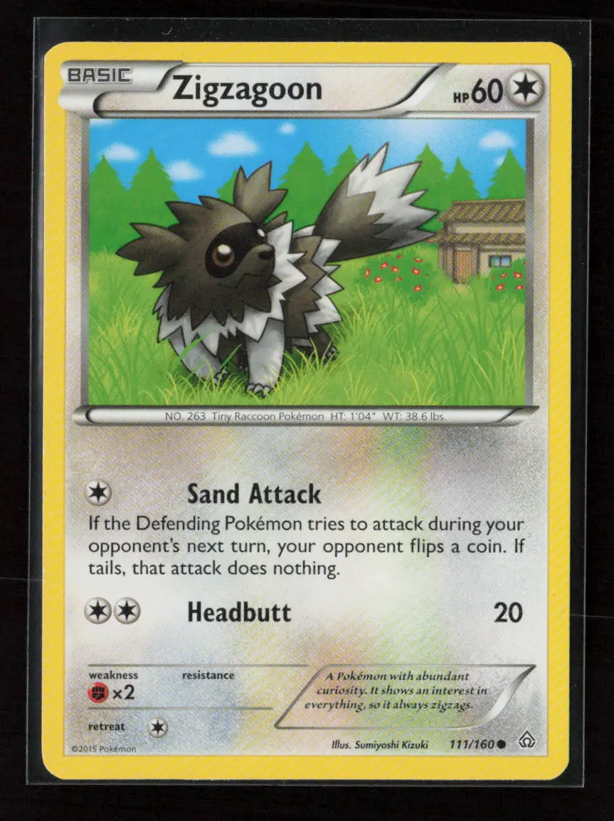 Zigzagoon Common Xy - Primal Clash 111/160 Lp 1