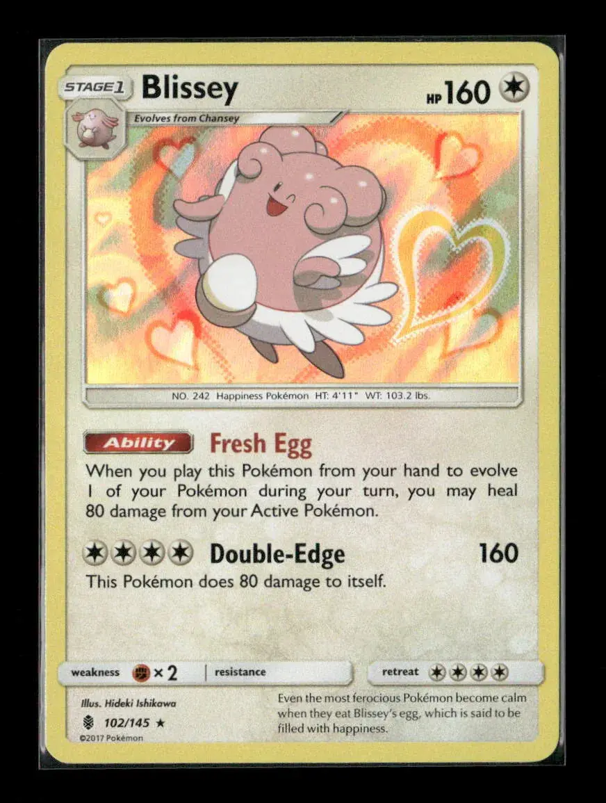 Blissey Holo Rare Sm - Guardians Rising 102/145 Lp 1
