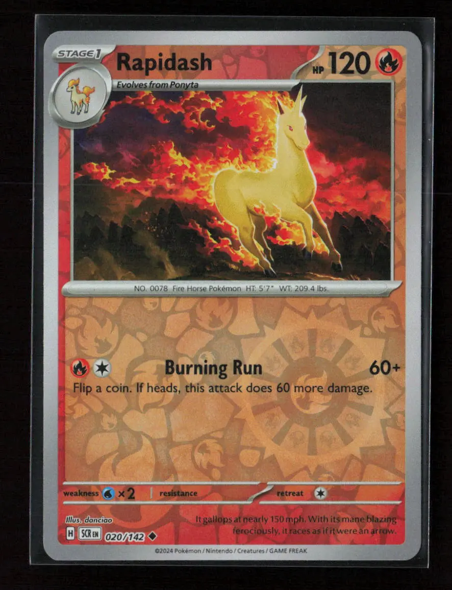 Rapidash Uncommon Sv07: Stellar Crown 020/142 Nm 1