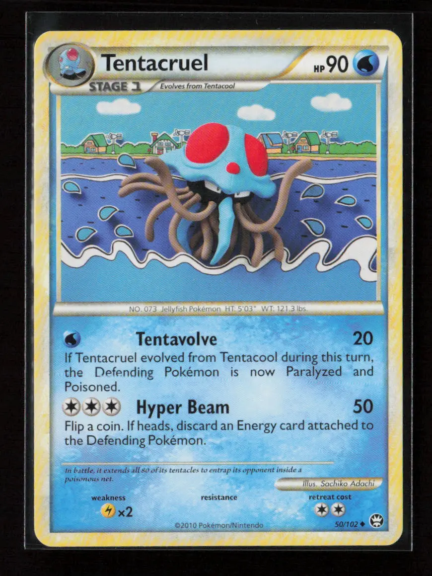 Tentacruel Uncommon Triumphant 50/102 Lp 1