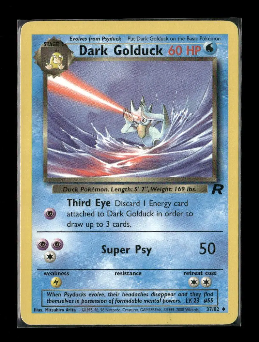 Dark Golduck Uncommon Team Rocket 37/82 Lp 1