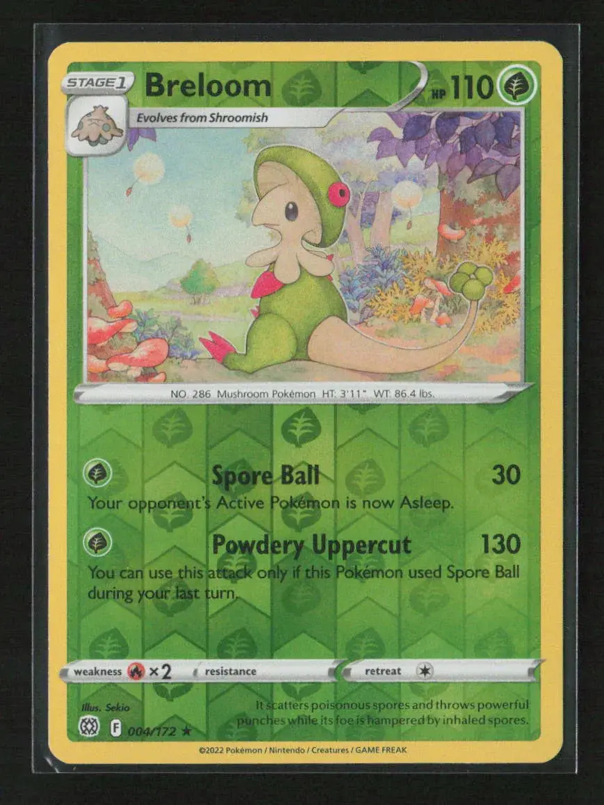 Breloom Rare Swsh09: Brilliant Stars 004/172 Nm 1