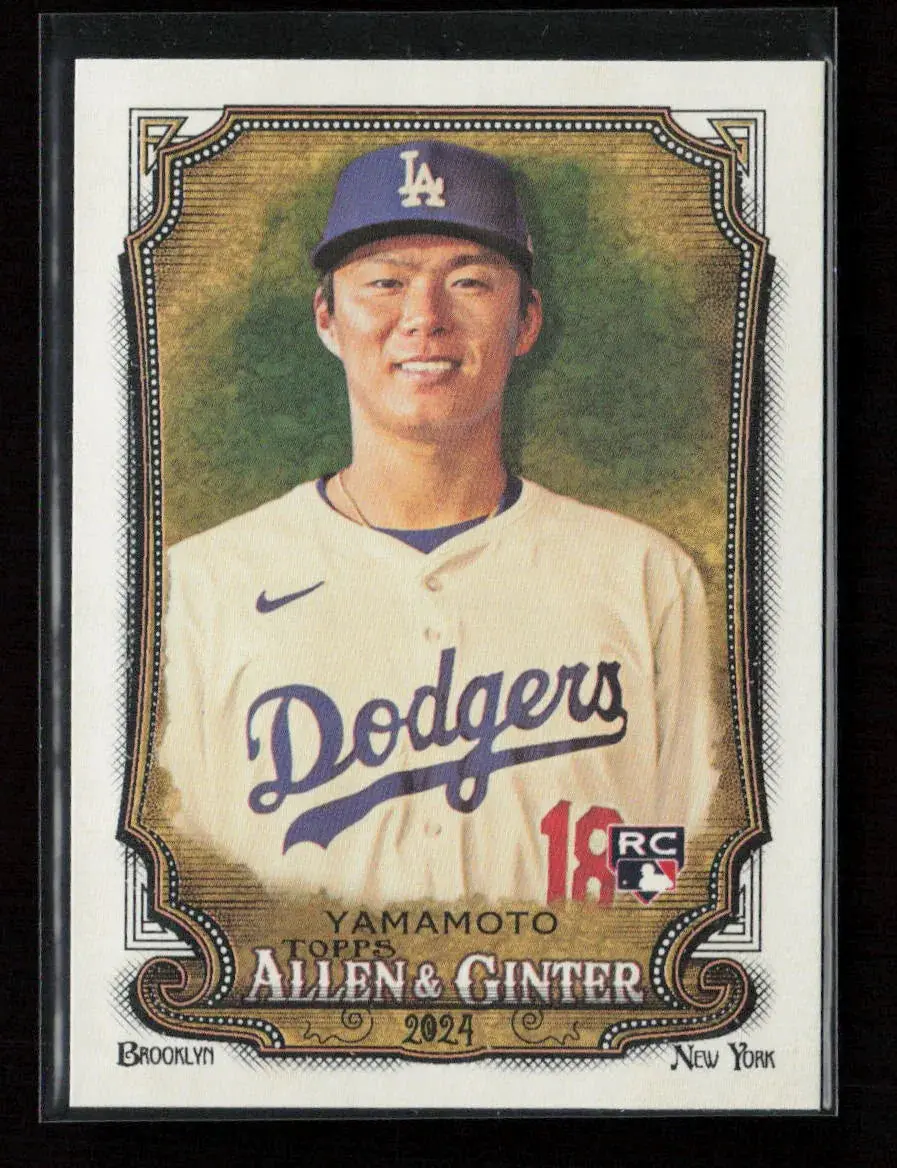 Yoshinobu Yamamoto 2024 Topps Allen & Ginter 201 Nm 1
